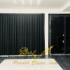 پرده مینیمال اروپایی با ریل فانتزی