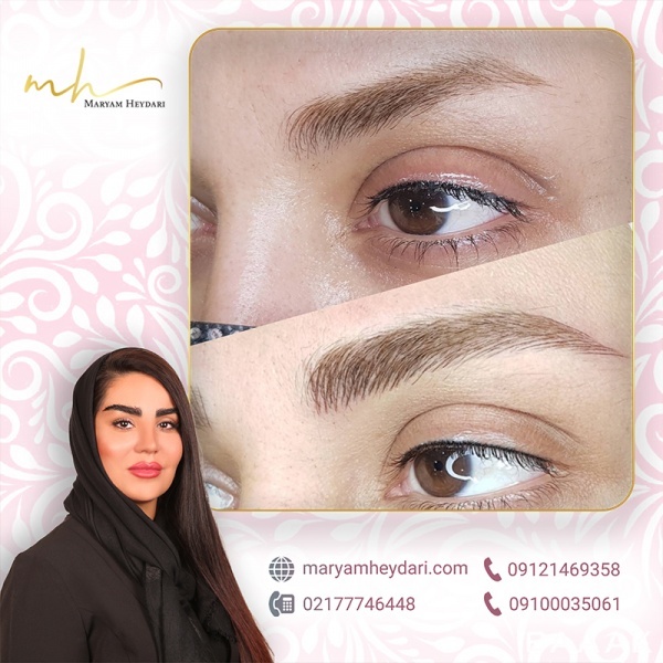 بهترین هاشور کار ابرو در تهرانپارس مریم حیدری