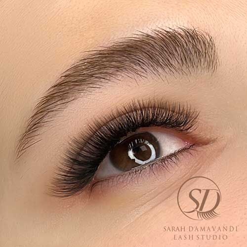 اکستنشن مژه والیوم بدون چرخش و ریزش