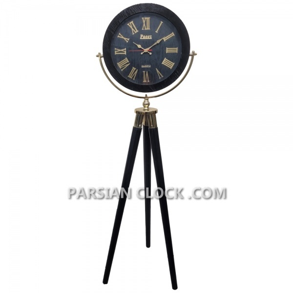 ساعت دیواری پایه دار طرح پاییز