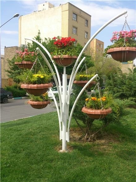 گلدان های طبقاتی فایبرگلاس زرین کار